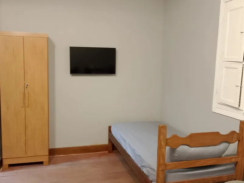 Quarto com camas da unidade em Juiz de Fora